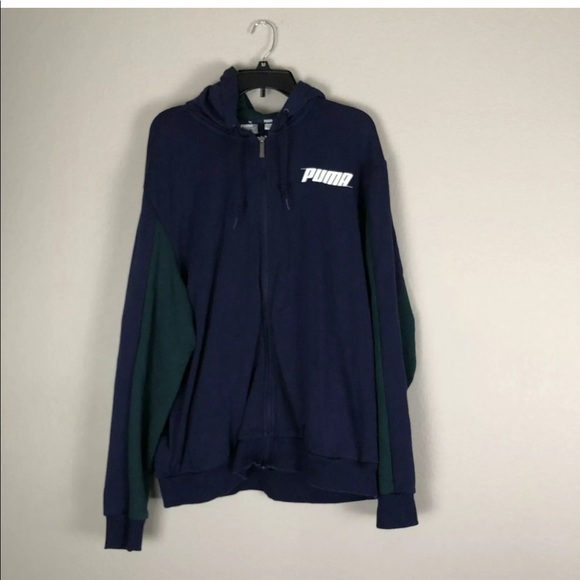 PUMA Hooded Jacket Full Zipper Mens Size XL - Picture 1 of 5